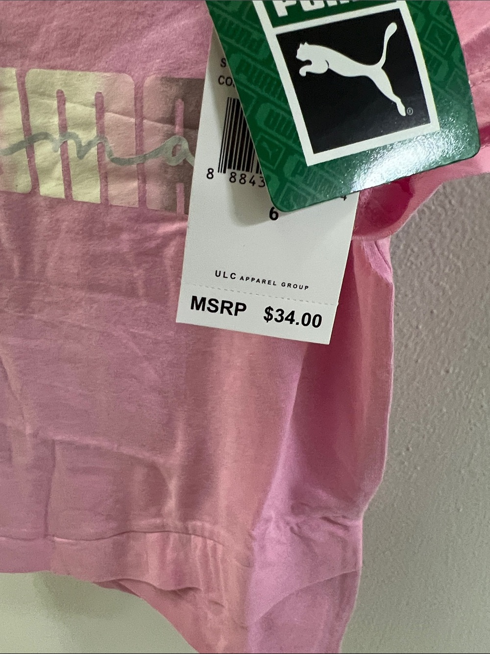 Puma Girls 2 pc Set Bikers Shorts & Tee size 6 - Picture 4 of 4